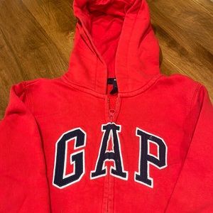 Zipper Gap hoodie sweatshirt